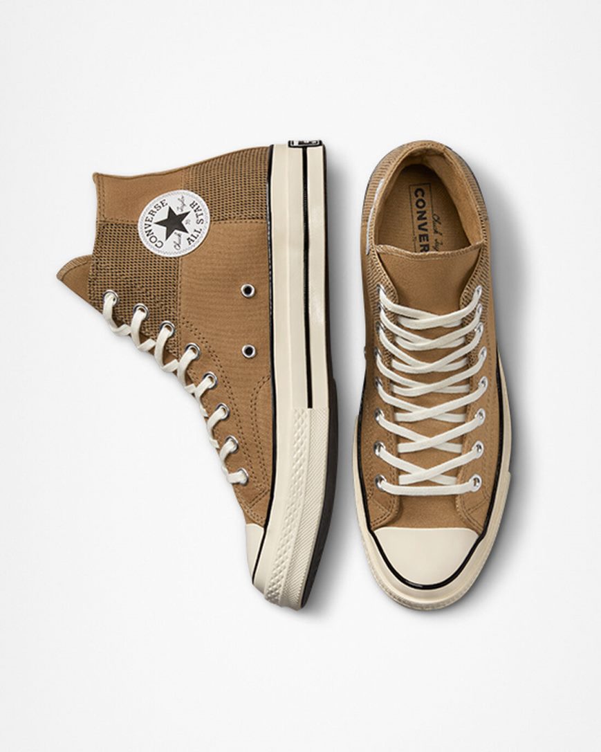 Tenisi Inalti Barbati Converse Chuck 70 Patchwork Maro Negrii | RO 13SLKZ069